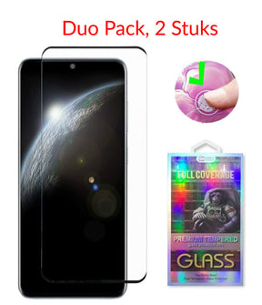 2 STUKS Galaxy S21 Ultra Case Friendly 3D Tempered Glass Screen Protector