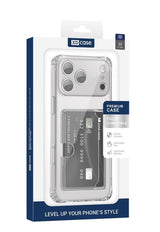 iPhone 17 Pro Max Transparant TPU Hoesje Met Card Slot - Pasjesvakje