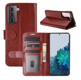 Galaxy S21 Leren Portemonnee Hoesje Met Pasfotovakje