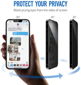 iPhone 16 Pro Max Full Cover Privacy Tempered Glass Screen Protector