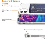iPhone 14 / 16e Transparant TPU Hoesje Met Card Slot - Pasjesvakje