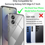 Galaxy S25 Edge 360° Ultra Clear Hybrid PC + TPU Hoesje
