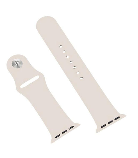 Apple Watch Siliconen Bandje Starlight Beige 42/41/40/38mm