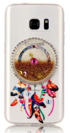 Galaxy S7 Edge TPU Dromenvanger Bling Traagzand Hoesje