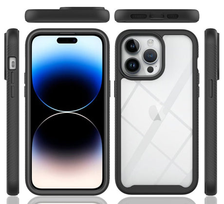 iPhone 16 Pro 360° Full Protect Hoesje met Screenprotector Zwart