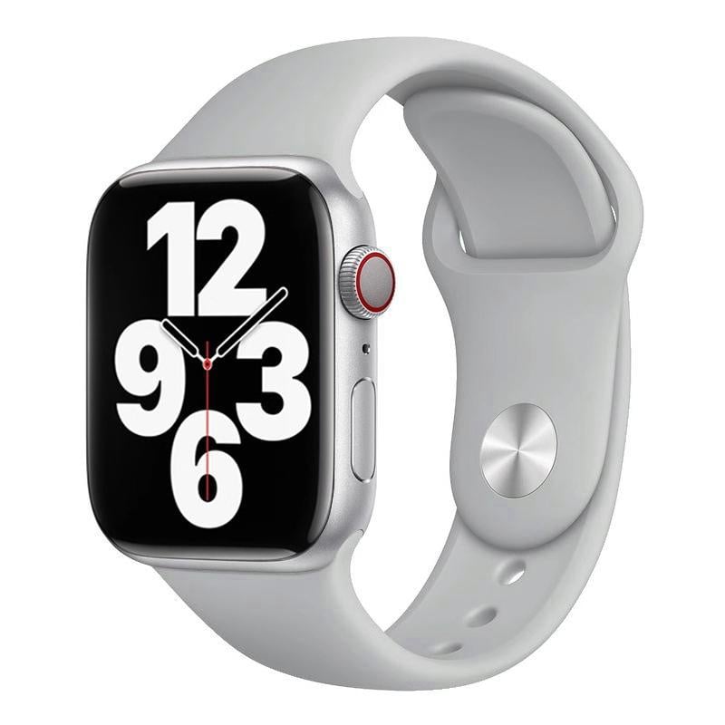 Apple Watch Siliconen Bandje Lichtgrijs 42/41/40/38mm