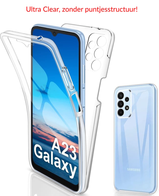 Galaxy A23 5G 360° Ultra Clear Hybrid PC + TPU Hoesje