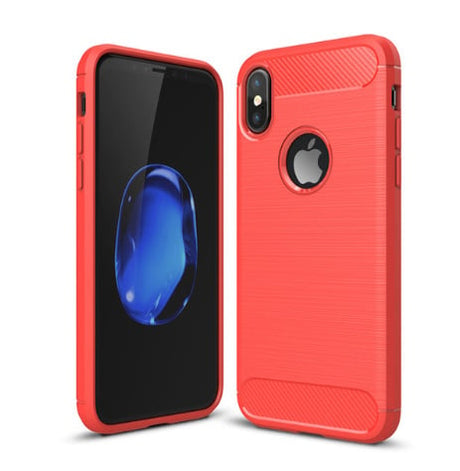 iPhone X / Xs TPU Slim Brushed Armor Case Hoesje