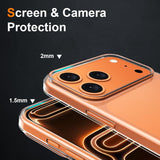 iPhone 17 Pro Max Premium Soft TPU Hoesje Transparant