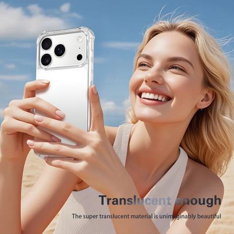 iPhone 17 Pro Transparant Soft TPU Air Cushion Hoesje