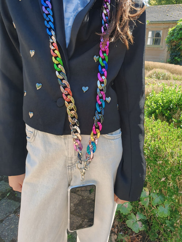 Universeel Regenboog Telefoonkoord / -Ketting Acryl