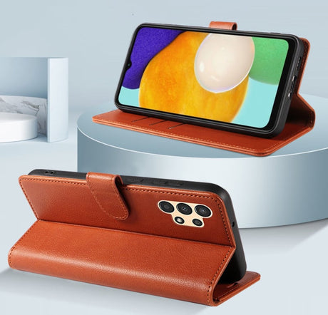 Galaxy A35 5G Luxe Leren Bookcase - Portemonnee Hoesje