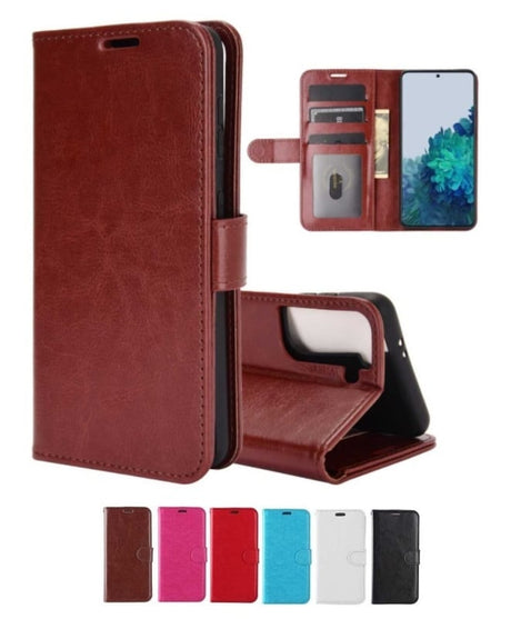 Galaxy S22 Ultra Leren Portemonnee Hoesje Met Pasfotovakje