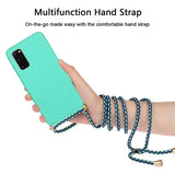 Galaxy Note 20 Crossbody TPU Hoesje met Koord Mint