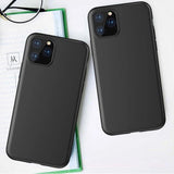 iPhone 13 Pro Soft TPU Case Hoesje Matte Zwart