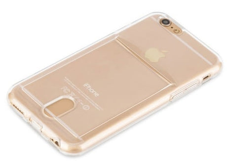 iPhone 6 / 6S TPU Hoesje Met Card Slot - Pasjesvakje