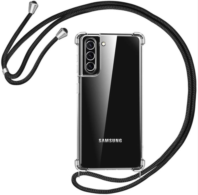 Galaxy S23 Crossbody Transparant TPU Hoesje met Koord