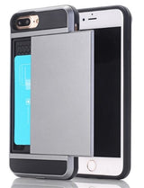 iPhone 7 Plus / 8 Plus Slide Armor Hoesje Met Pashouder