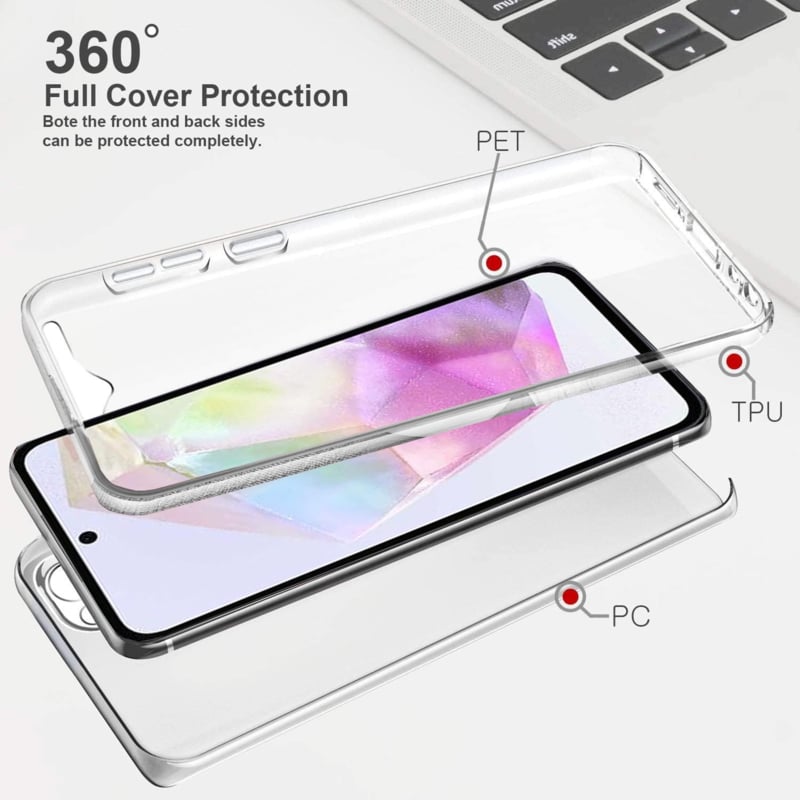 Galaxy A35 5G 360° Ultra Clear Hybrid PC + TPU Hoesje