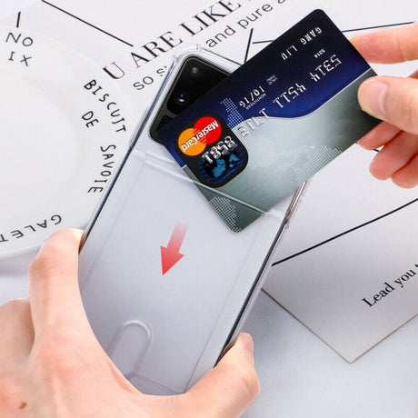 Galaxy S20 Ultra Transparant TPU Hoesje Met Pasjesvakje