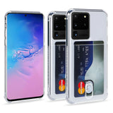 Galaxy Note 20 Ultra Transparant TPU Hoesje Met Pasjesvakje