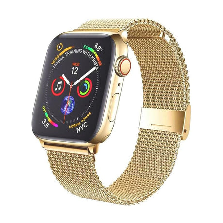 Apple Watch Milanese Bandje Goud 49/46/45/44mm