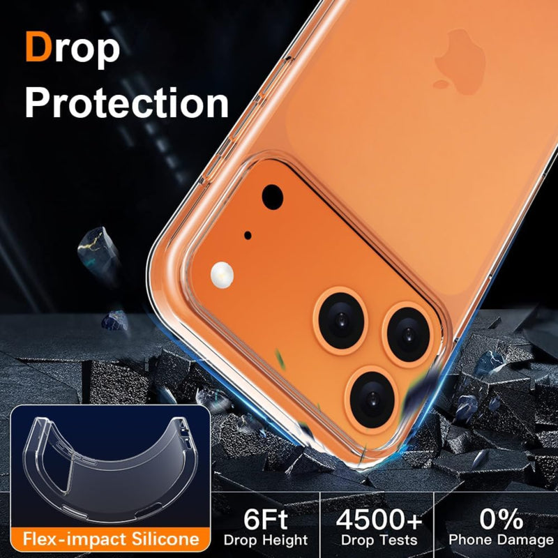 iPhone 17 Pro Max Premium Soft TPU Hoesje Transparant