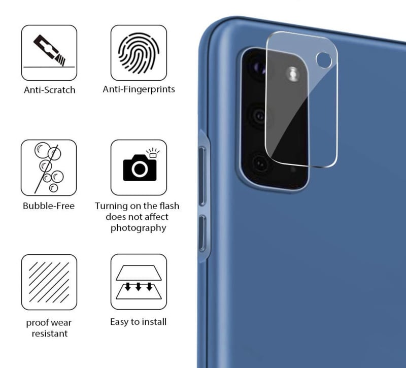 Galaxy S20 Camera Lens Tempered Glass Protector