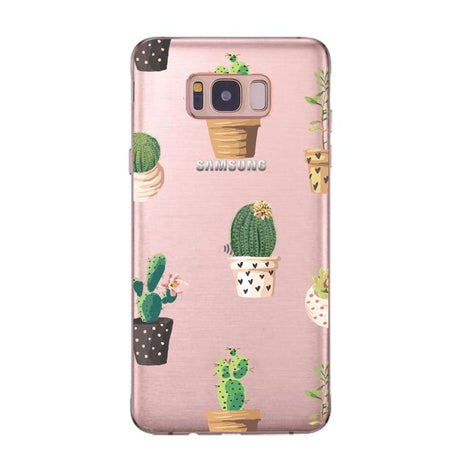 Galaxy S8 Soft TPU Hoesje Cactus Print