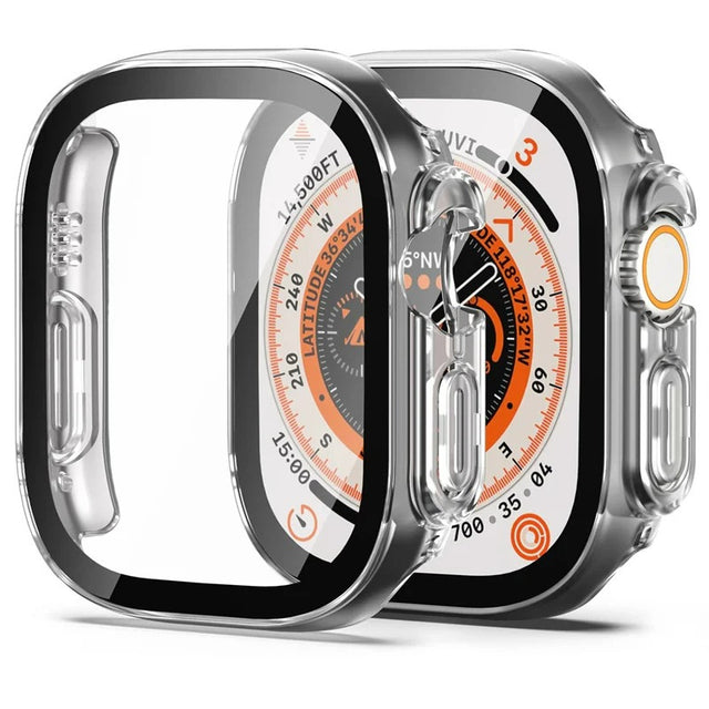 Apple Watch Ultra 49MM Hard PC + Tempered Glass Hoesje
