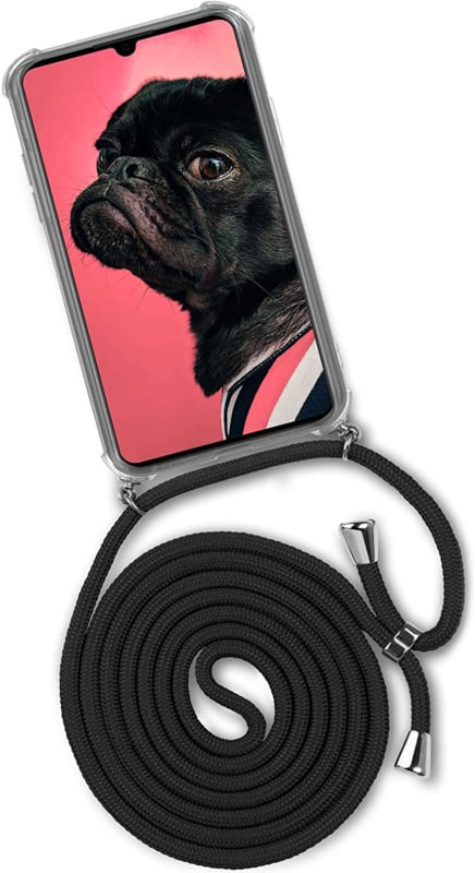 Huawei P30 Pro Crossbody Transparant TPU Hoesje met Koord