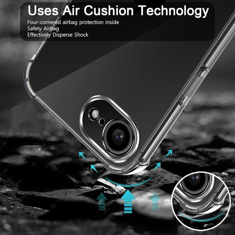 iPhone 16e Transparant Soft TPU Air Cushion Hoesje