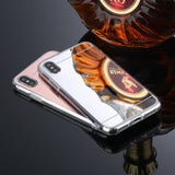 iPhone Xr TPU Bling Spiegel Hoesje 4 Kleuren