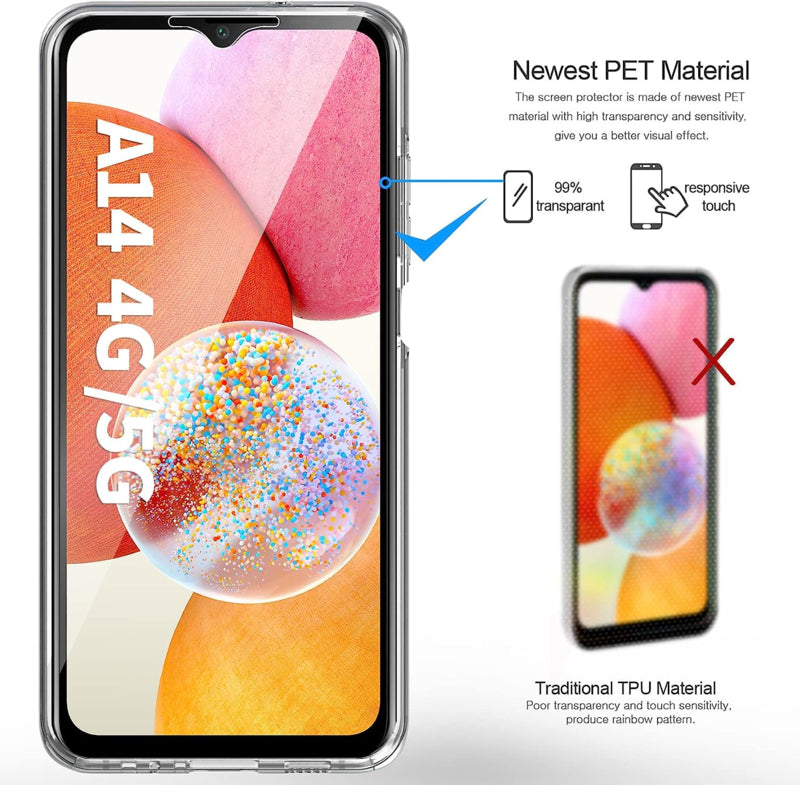 Galaxy A14 4G/5G 360° Ultra Clear Hybrid PC + TPU Hoesje