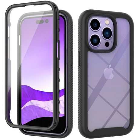 iPhone 16 Pro Max 360° Full Protect Hoesje met Screenprotector Zwart