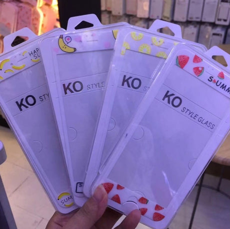 iPhone 7 Plus / 8 Plus Tempered Glass Protector Met Print - Watermeloen