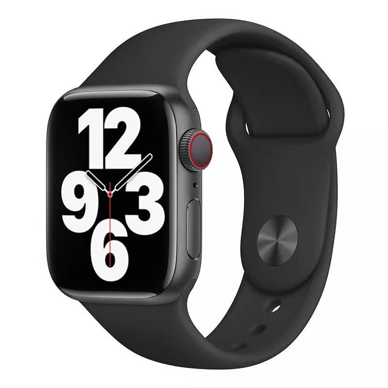 Apple Watch Siliconen Bandje Zwart 42/41/40/38mm