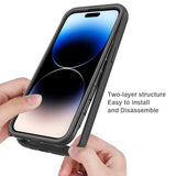 iPhone 14 Pro Max 360° Full Protect Hoesje met Screenprotector Zwart