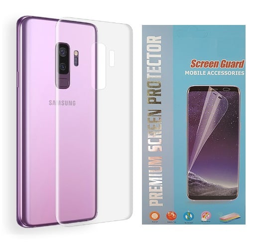 SET 2 STUKS Galaxy S9 Plus Premium 3D Folie Screen + Back Protector