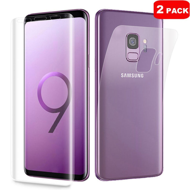 SET 2 STUKS Galaxy S9 Premium 3D Folie Screen + Back Protector