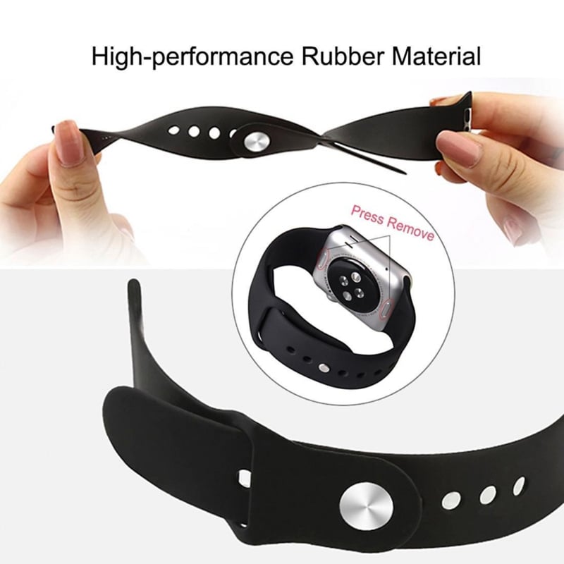 Apple Watch Siliconen Bandje Starlight Beige 42/41/40/38mm