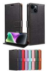 iPhone 16e Luxe Leren Bookcase - Portemonnee Hoesje