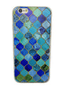 iPhone 6 / 6S Soft TPU Hoesje Marmer Design Mozaïek Ruiten