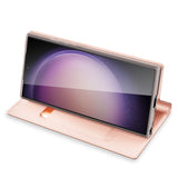 Galaxy S24 Ultra Dux Ducis Skin Pro Flip Case Roze
