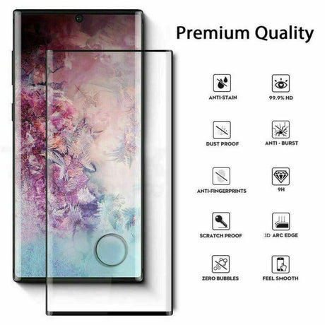 2 STUKS Galaxy Note 20 Ultra 3D Tempered Glass Screenprotector Case Friendly