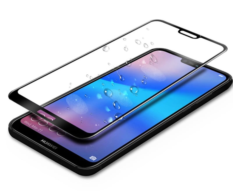 Huawei P20 Lite Full Cover Full Glue Tempered Glass Protector