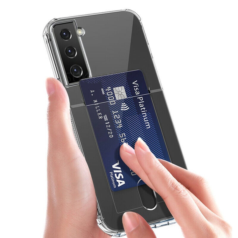 Galaxy S25 Plus Transparant TPU Hoesje Met Pasjesvakje