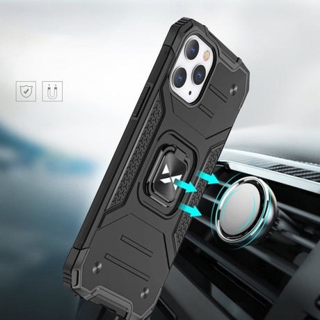 iPhone 13 Mini Ring Armor Case met Magneet Donkerblauw