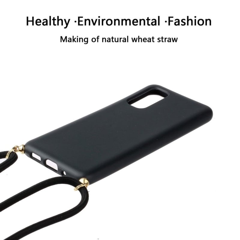 Galaxy S23 FE Crossbody TPU Hoesje met Koord Zwart