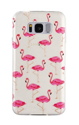 Galaxy S8 Plus Soft TPU Hoesje Flamingo Print